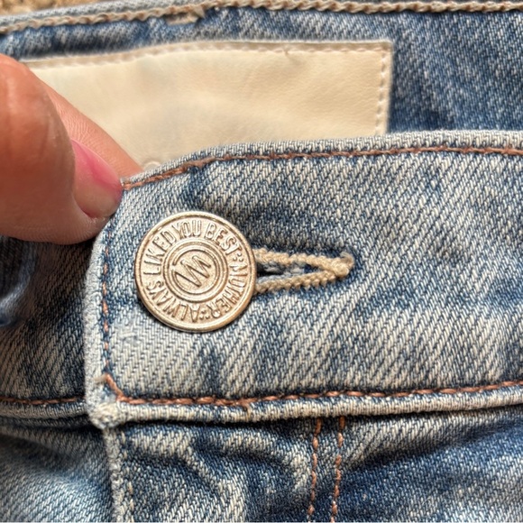 Mother Superior The Dazzler Yoke Front Ankle Jeans Size 26 Light Wash - Picture 13 of 13